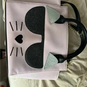 Betsey Johnson Pink Cat Handbag